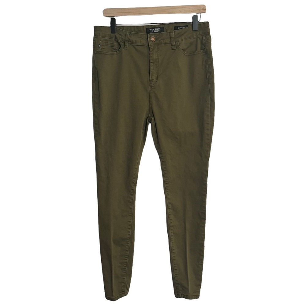 Judy Blue | Olive Green Stretchy The Skinny Fit Denim Jeans Jeggings Size 15/32